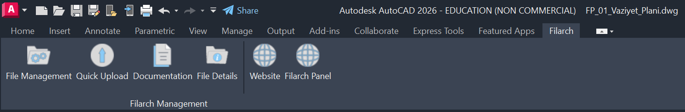 Plugin Ribbon Menüsü