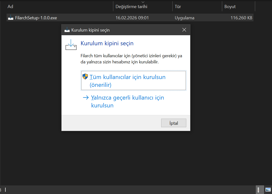 Kurulum Adım 1