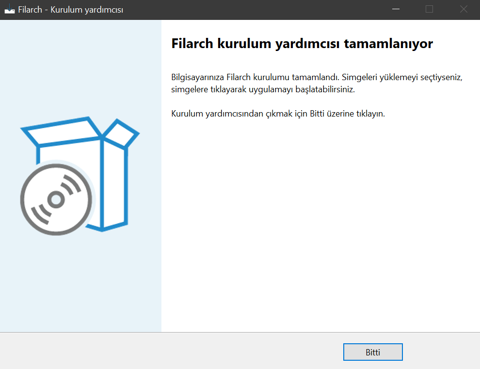 Kurulum Tamamlandı
